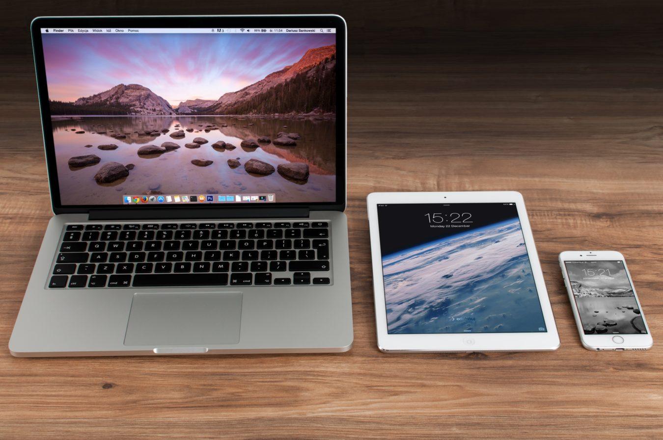 MacBook, iPad y iPhone