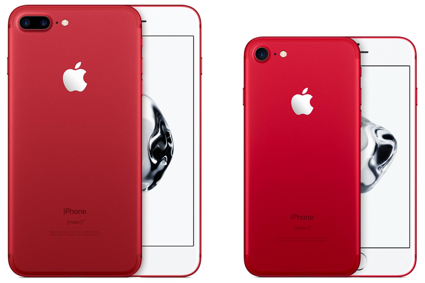 iPhone 7 y 7 Plus red