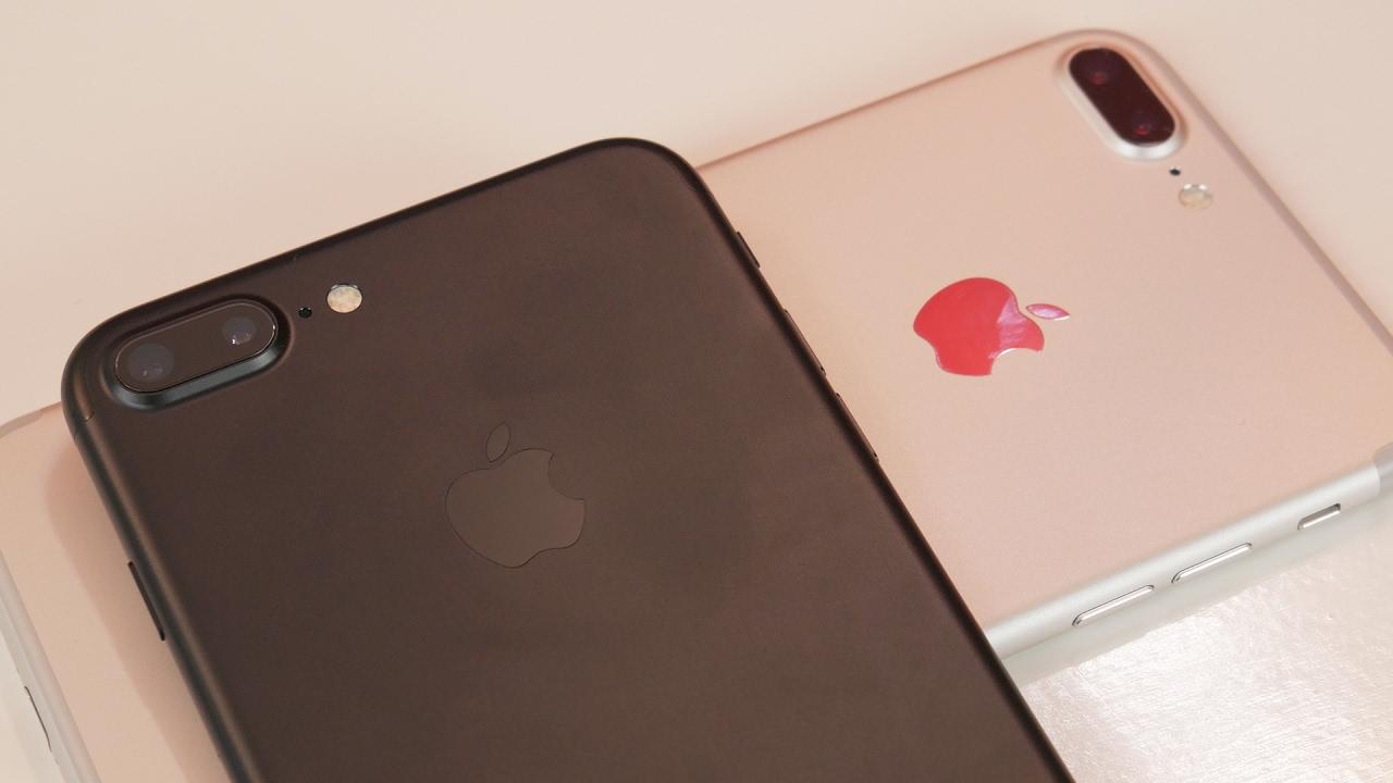 iPhone 7 Plus en negro mate y oro rosa