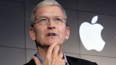 Tim Cook hablando