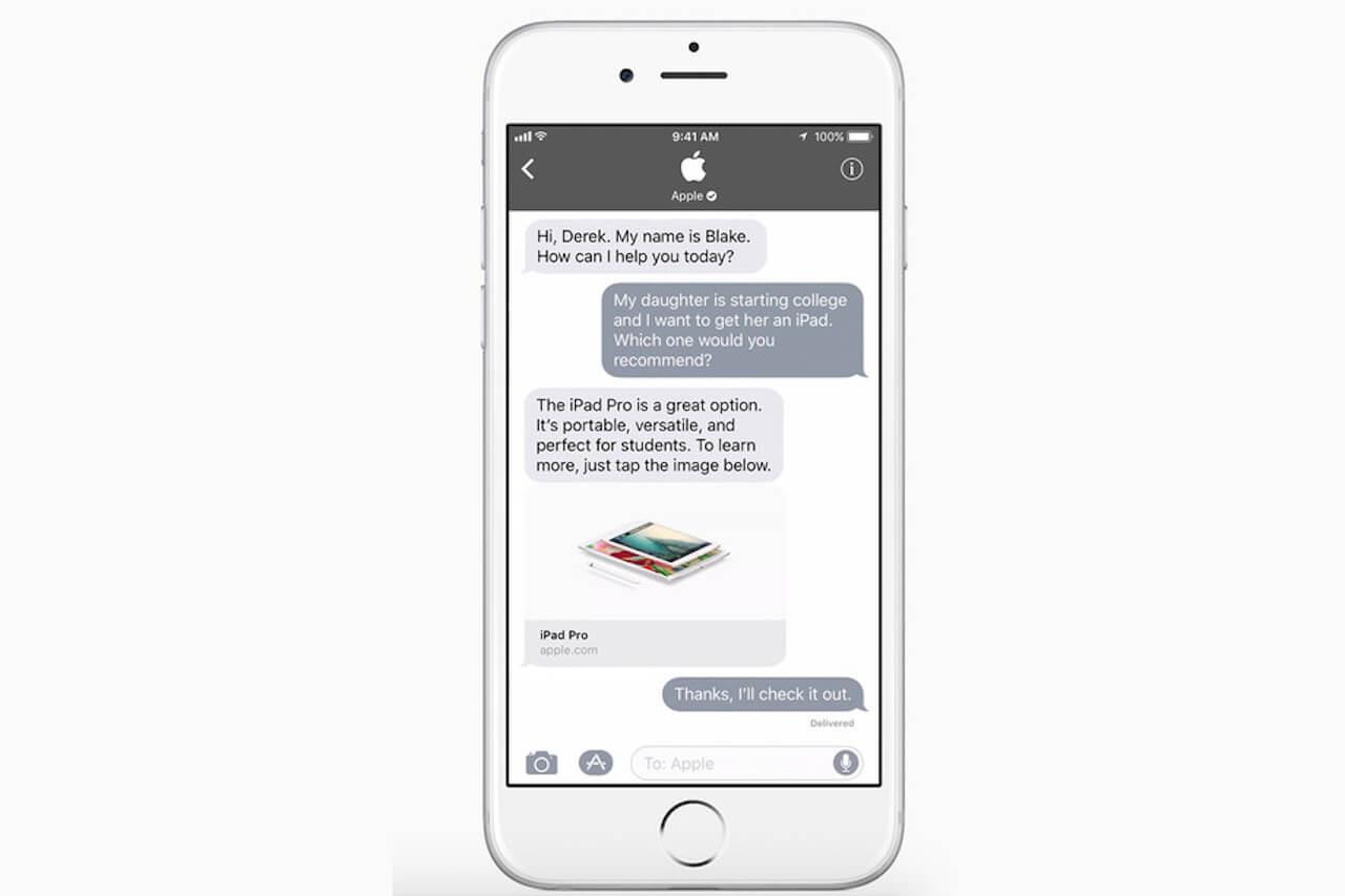 Apple Business Chat iOS 11