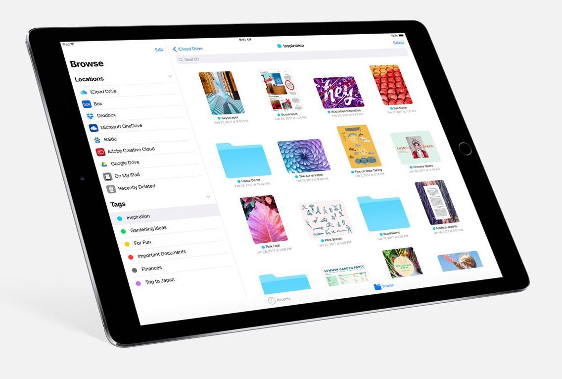 Nueva app de Archivos para iPad con iOS 11