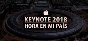 ¿A qué hora es la Keynote 2018 en mi país?