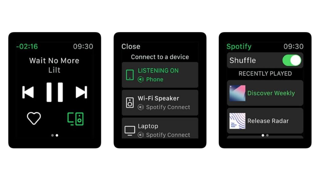 Spotify en Apple Watch