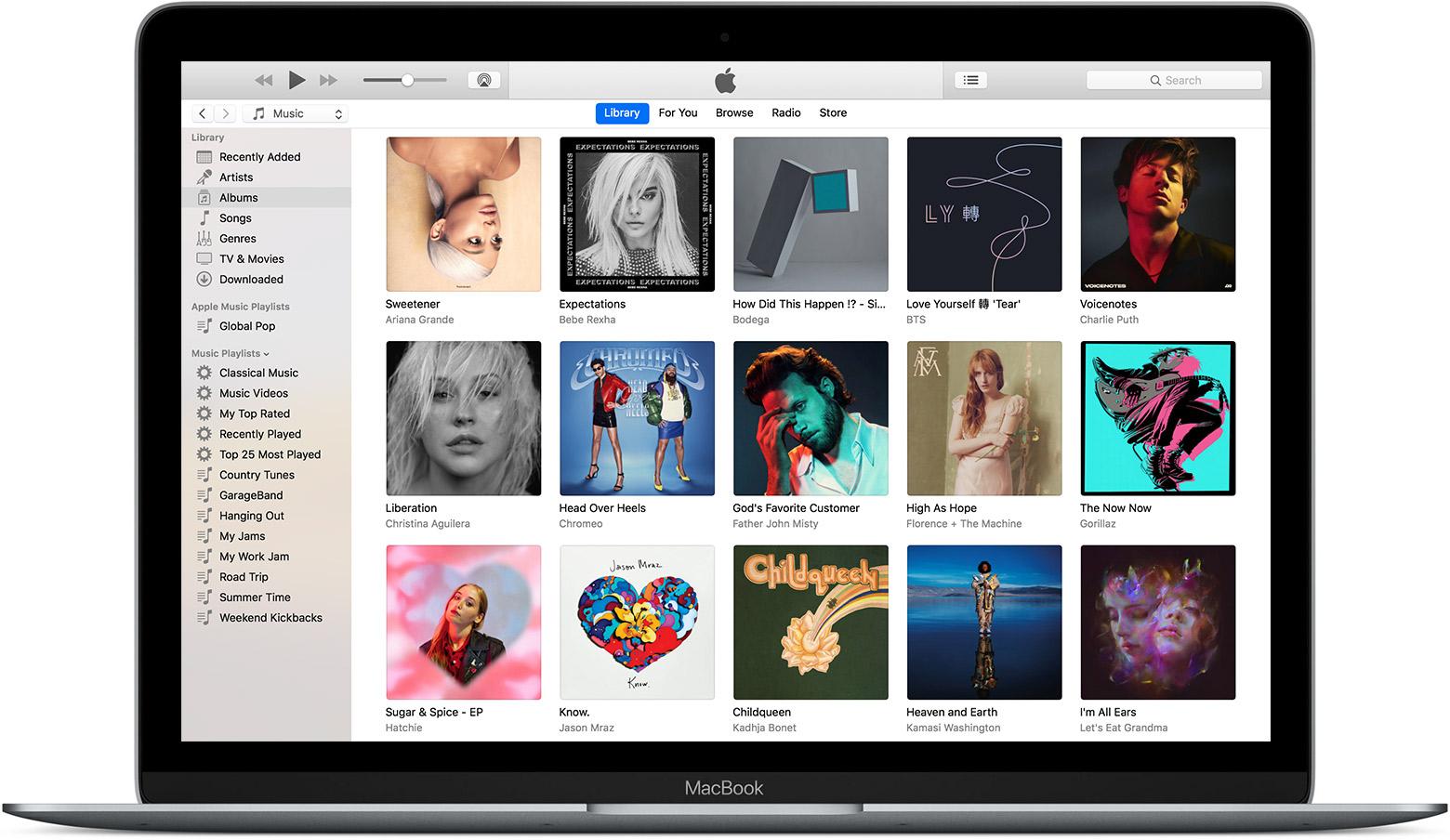 Actual versión de iTunes en macOS