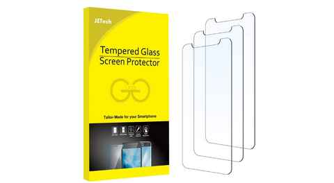  Protector de pantalla compatible con iPhone 11 Pro, protector  de pantalla para iPhone X/XS, protector de pantalla de vidrio templado duro  9H transparente HD, sin burbujas, a prueba de roturas, 