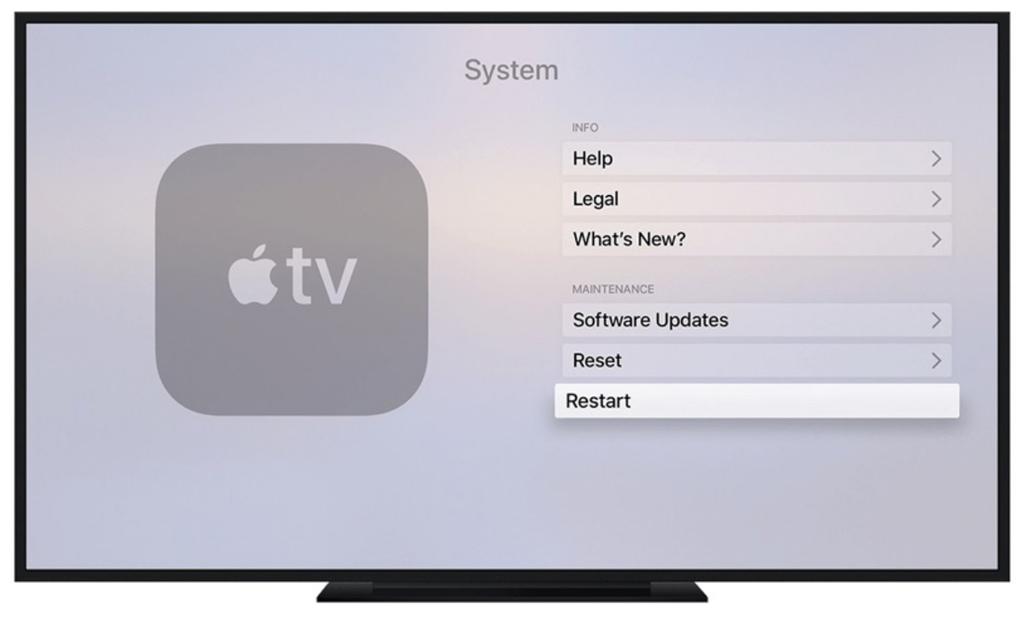 restaurar apple tv