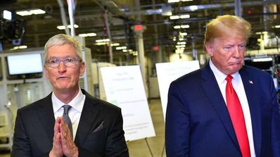 Donald Trump Tim Cook