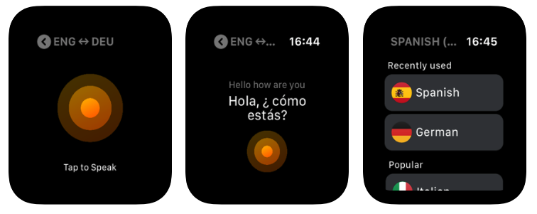 iTranslate Converse Apple Watch