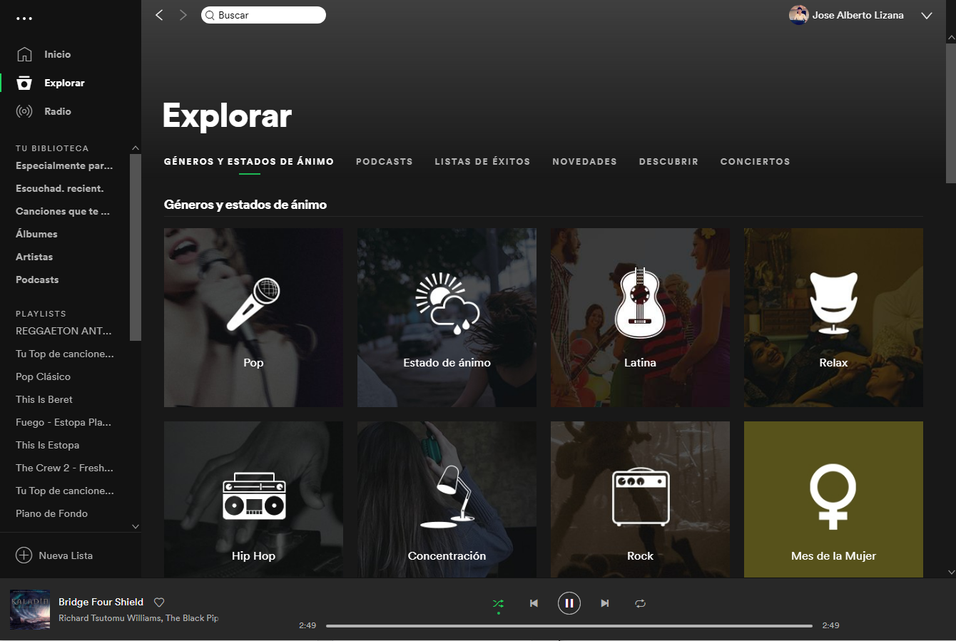 Explorar Spotify