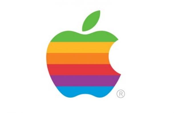 Apple logotipo arcoiris