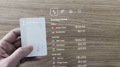 concepto realidad aumentada apple card