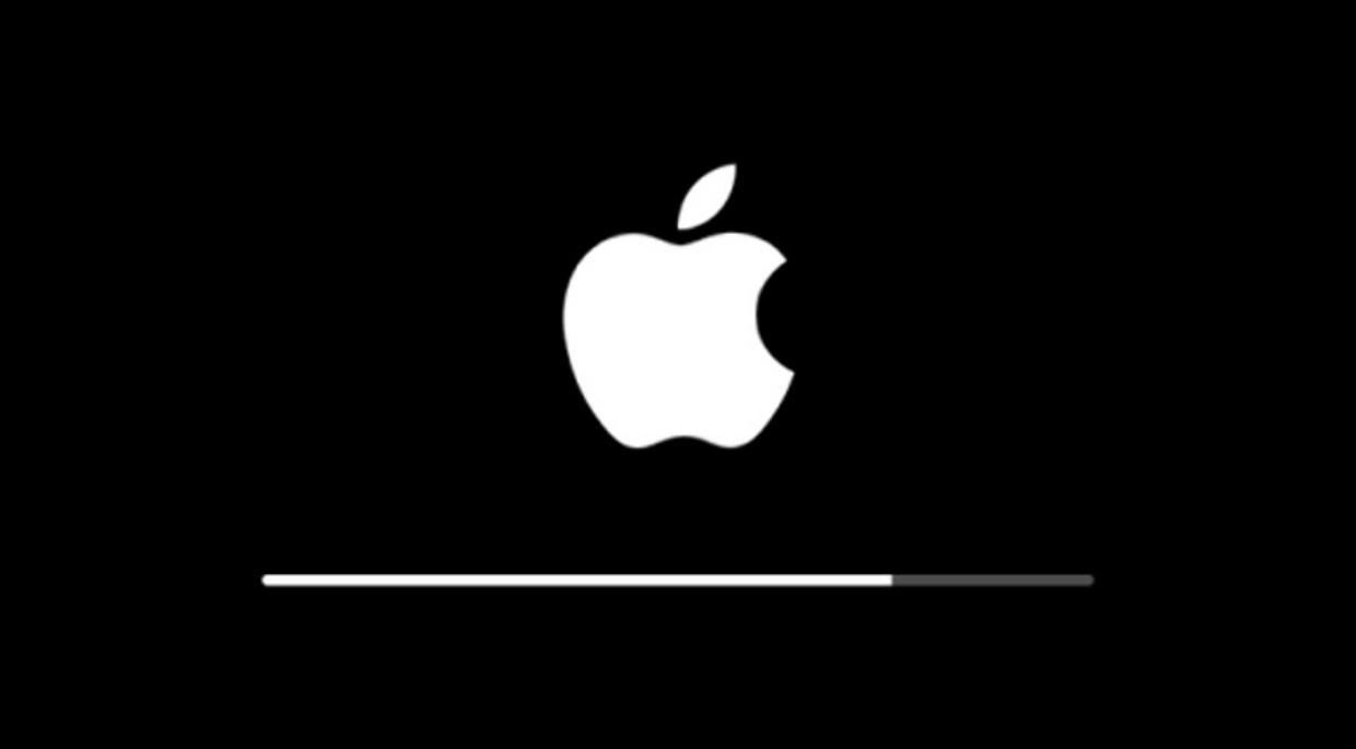 logo apple iphone cargando