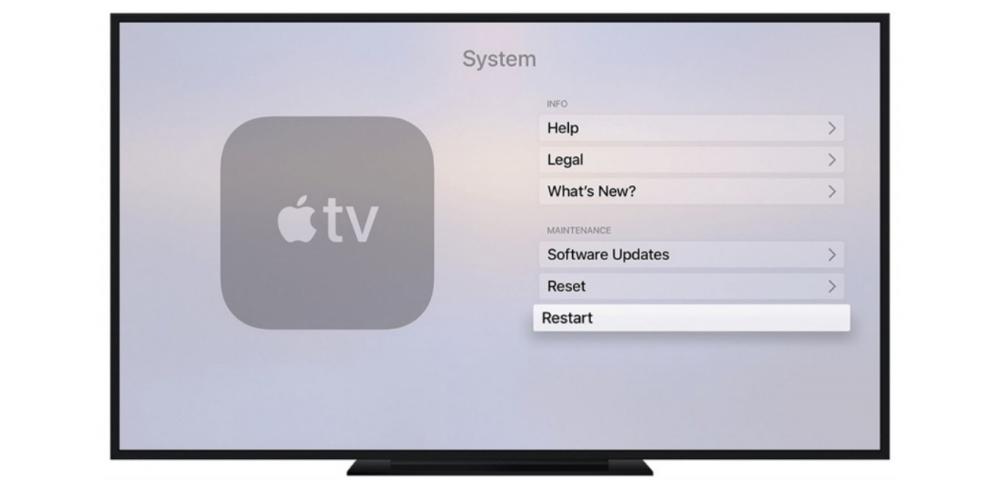 Restablecer Apple TV