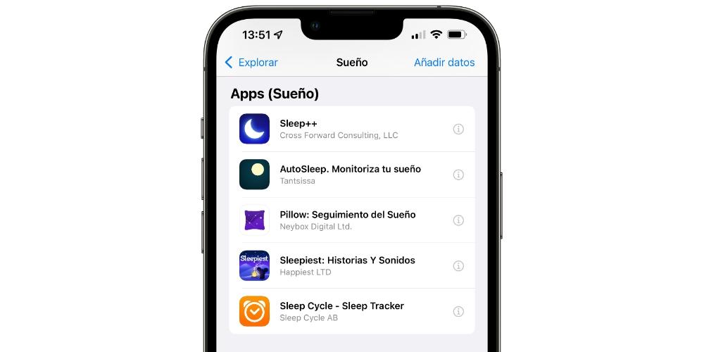 apps monitorizar sueño iphone