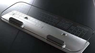 teclado transparente