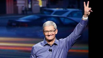 tim cook feliz