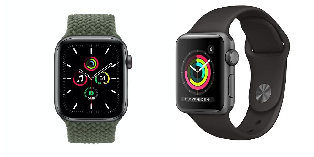Apple Watch SE y Apple Watch Series 3