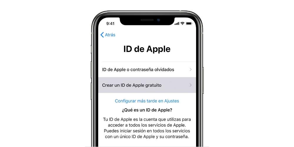 Crear ID de Apple