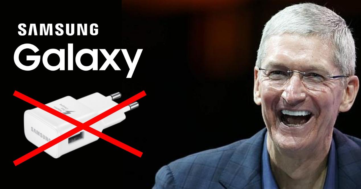 Samsung Galaxy sin cargador - Tim Cook CEO Apple