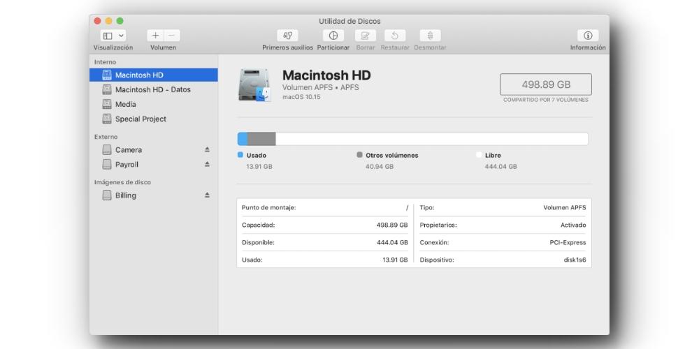 Utilidad de discos Mac