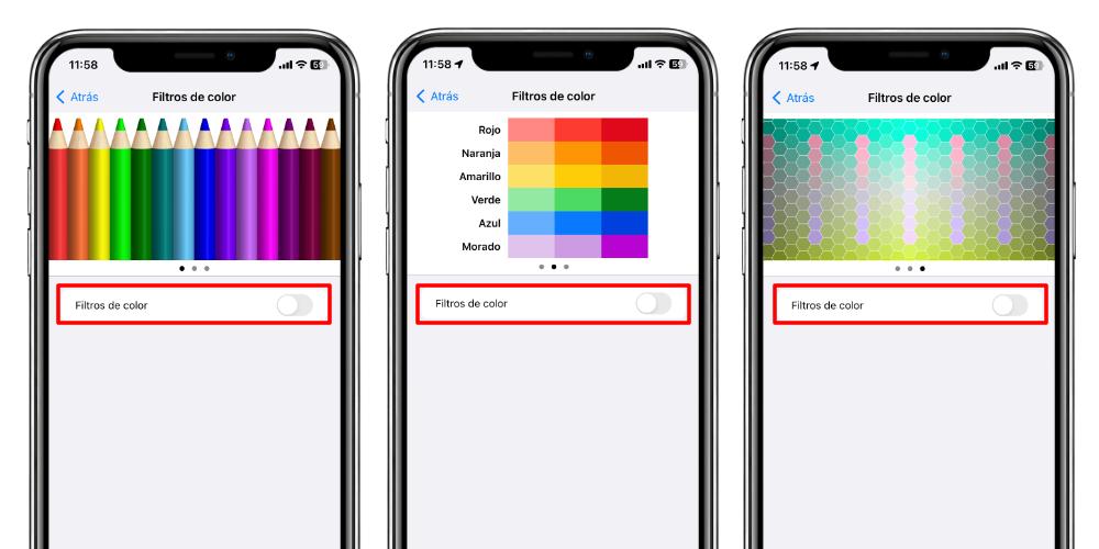 filtros de color iphone