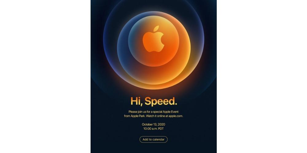 invitación evento Apple octubre 2020