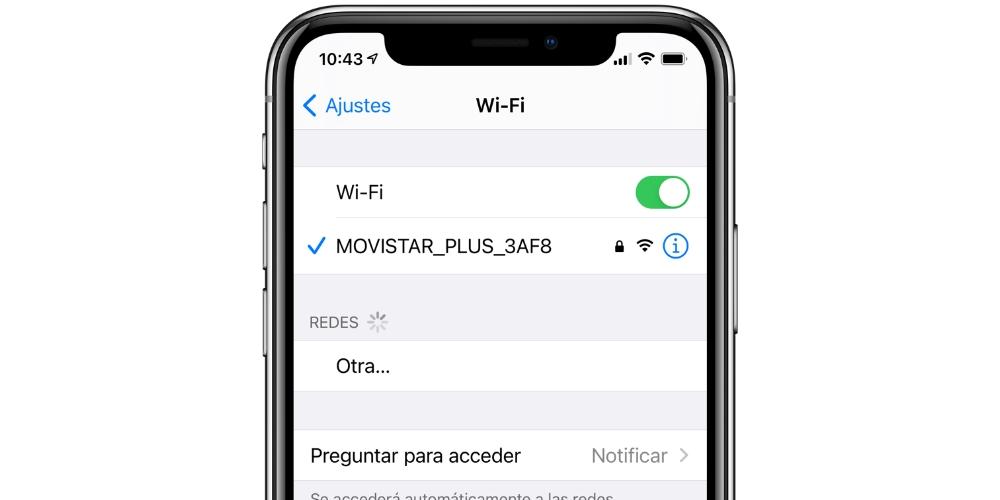 Desactivar WiFi iPhone iOS