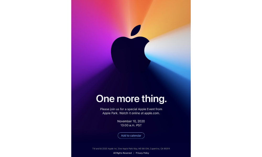 Invitación Apple Event