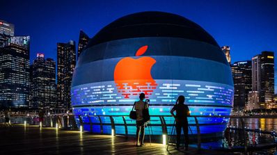 Apple Store flotante en Singapur