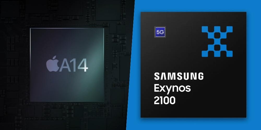 A14 Bionic vs Samsung Exynos 2100