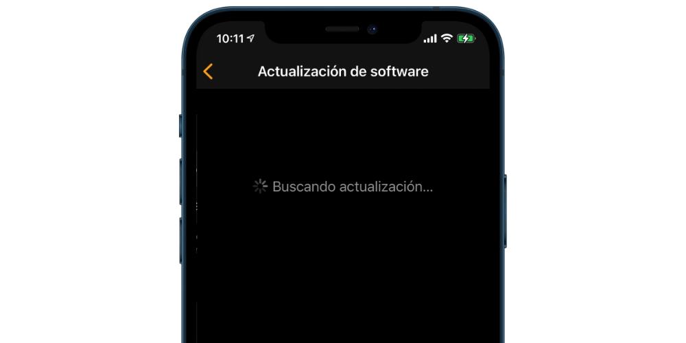Buscando Actualización watchOS iPhone