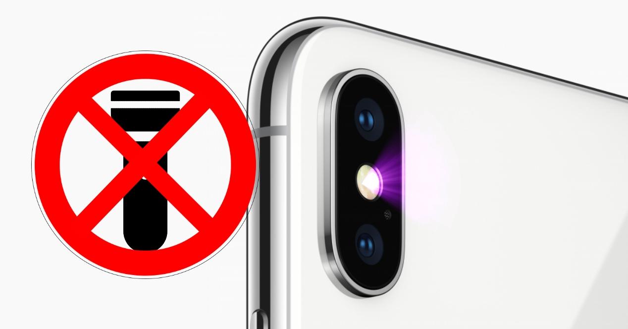 Linterna flash iPhone no funciona problemas errores fallos
