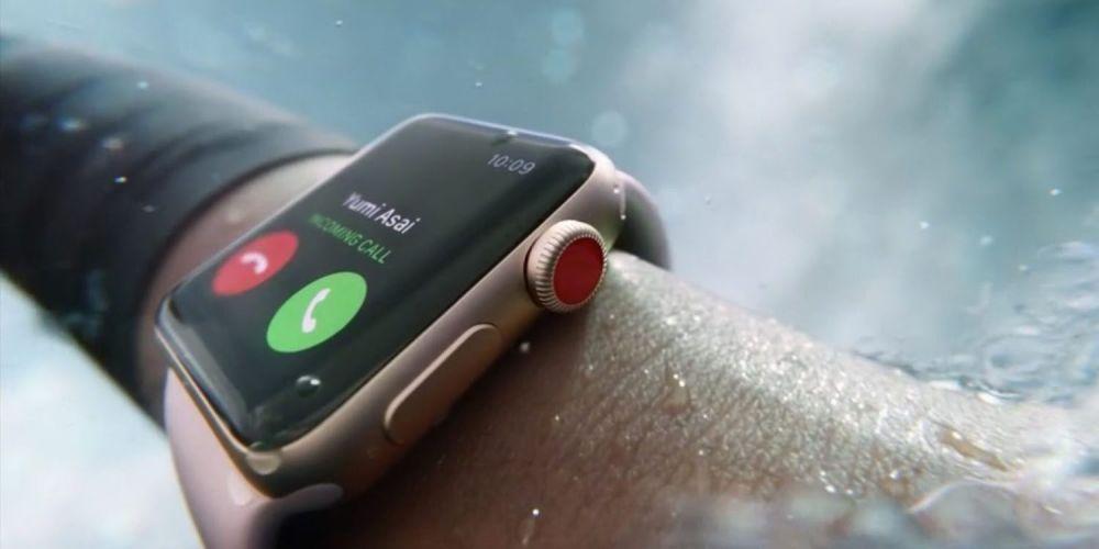 Apple Watch en agua