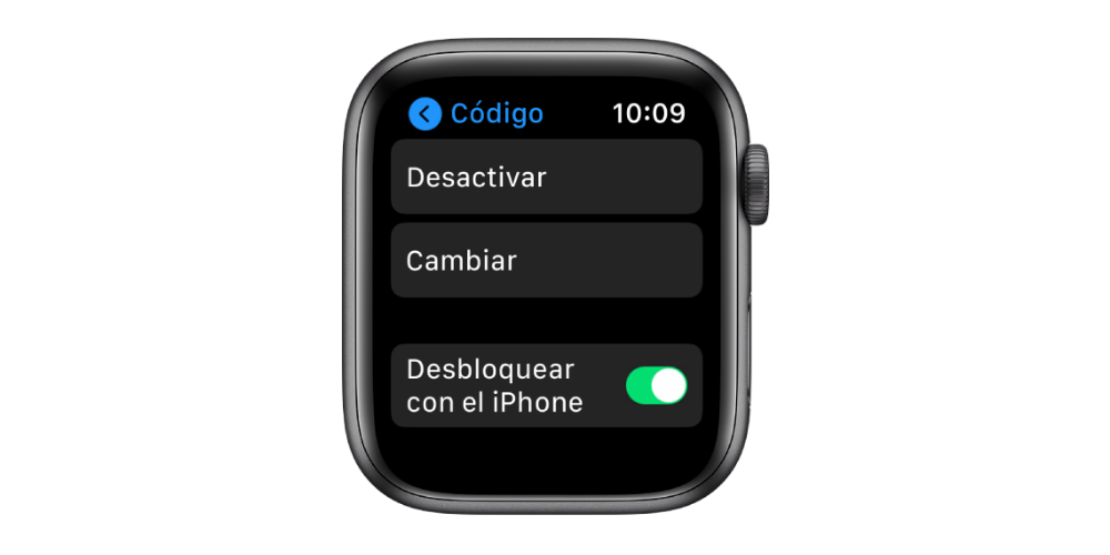 Cambiar codigo Apple Watch