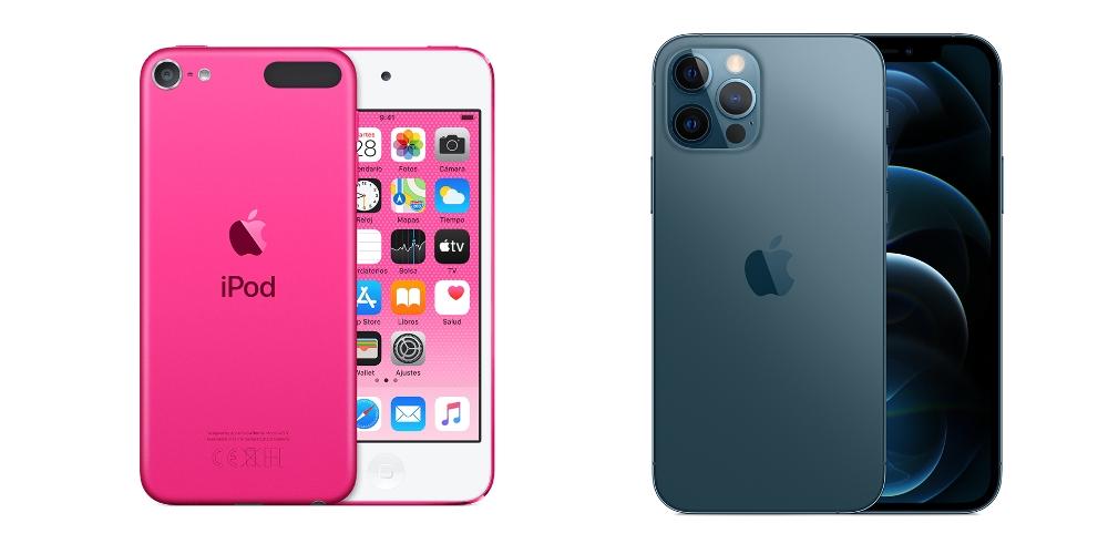 iPod touch y iPhone 12 Pro