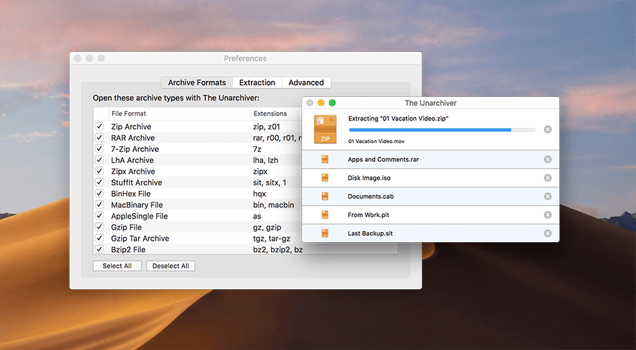 Ondas Posteridad Estimado Aplicaciones y programas para descomprimir archivos en Mac
