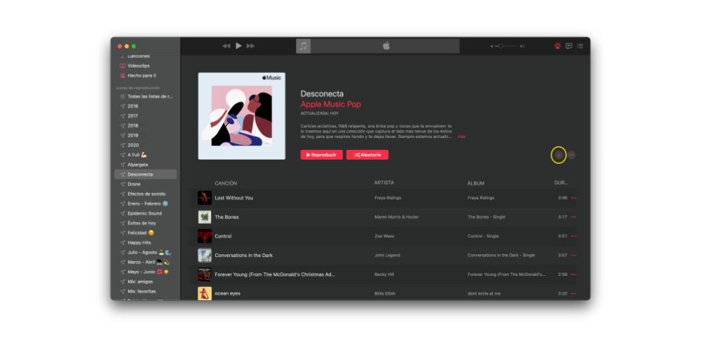 Descargar lista Apple Music en Mac 2