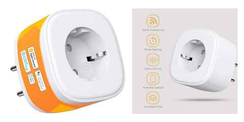 Enchufe inteligente funciona con Alexa y Google Home Nooie, Smart Alexa  Plug Mini Bluetooth Smart Life & Tuya, enchufe de salida inteligente,  control