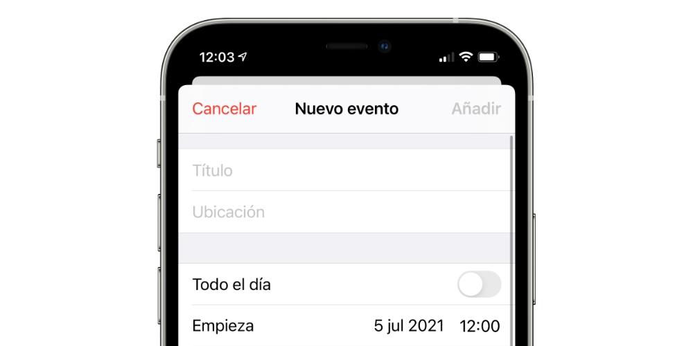 añadir eventos calendario apple