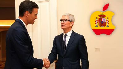 pedro sanchez y tim cook