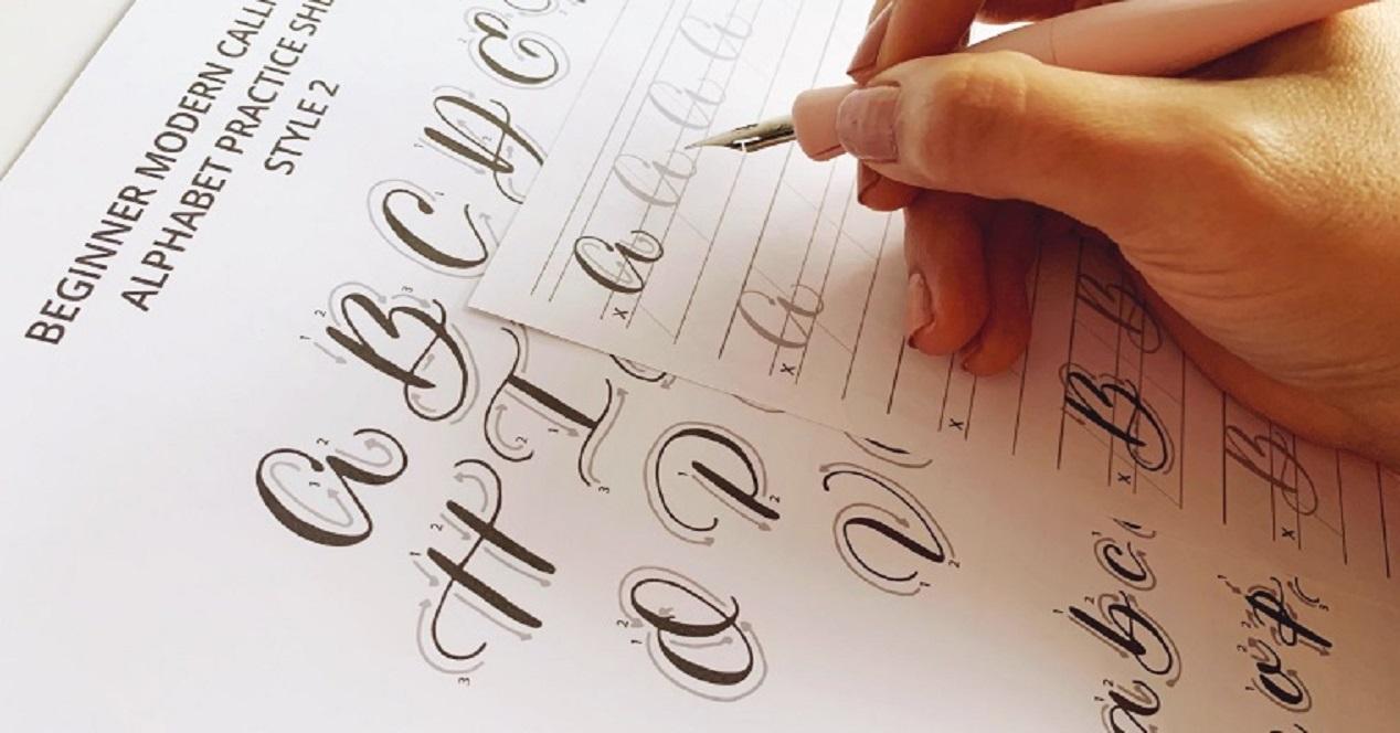 Ejercicios de caligrafía para mejorar tu escritura