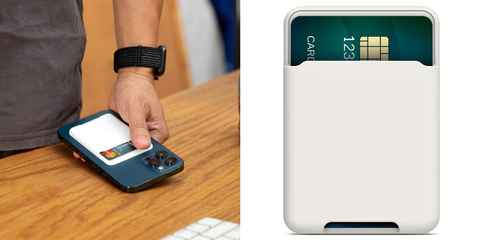 doeboe Compatible con Magsafe Wallet iPhone 14 13 12 Pro Max, tarjetero de  cuero para la parte posterior del iPhone 13 12, carteras magnéticas para