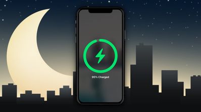 iphone cargando de noche