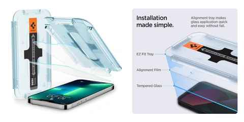 Protector de Pantalla - 9H - Spigen Glas.tR Ez Fit para iPhone 13/13 Pro