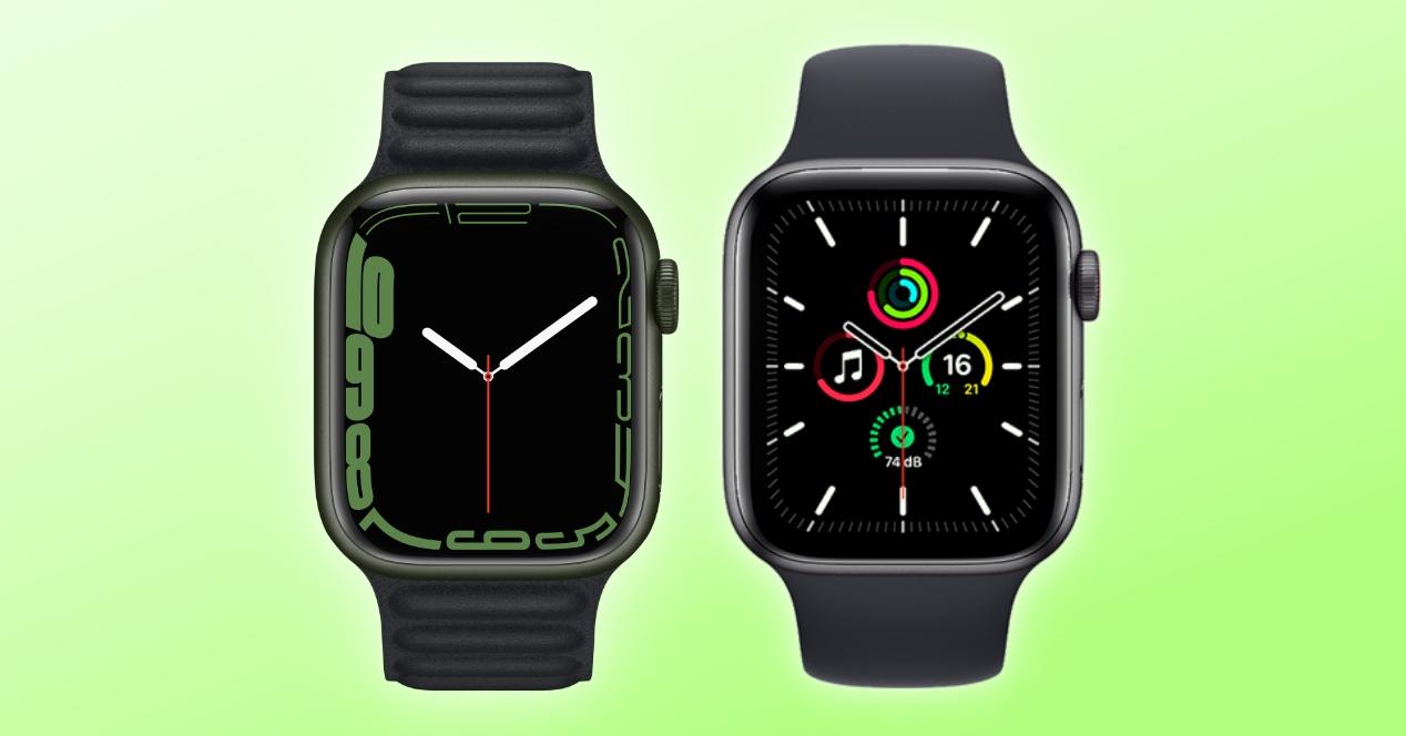 Elegante Rodeado Diligencia Comparativa Apple Watch Series 7 y SE