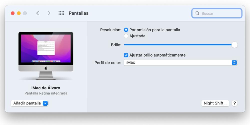 pantallas externas mac