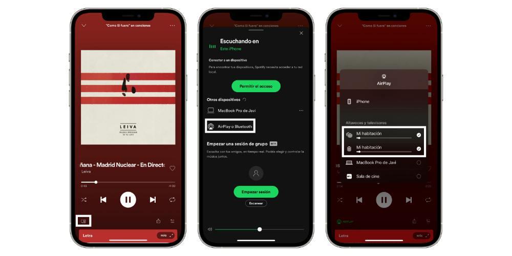 Spotify en HomePod desde el iPhone o iPad