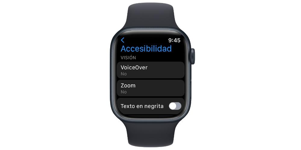 VoiceOver Apple Watch