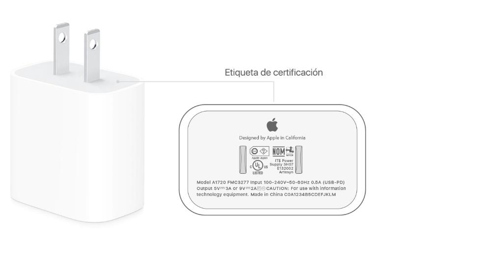 longitud Educación velocidad Cargador original de Apple para iPhone, ¿qué características tiene?